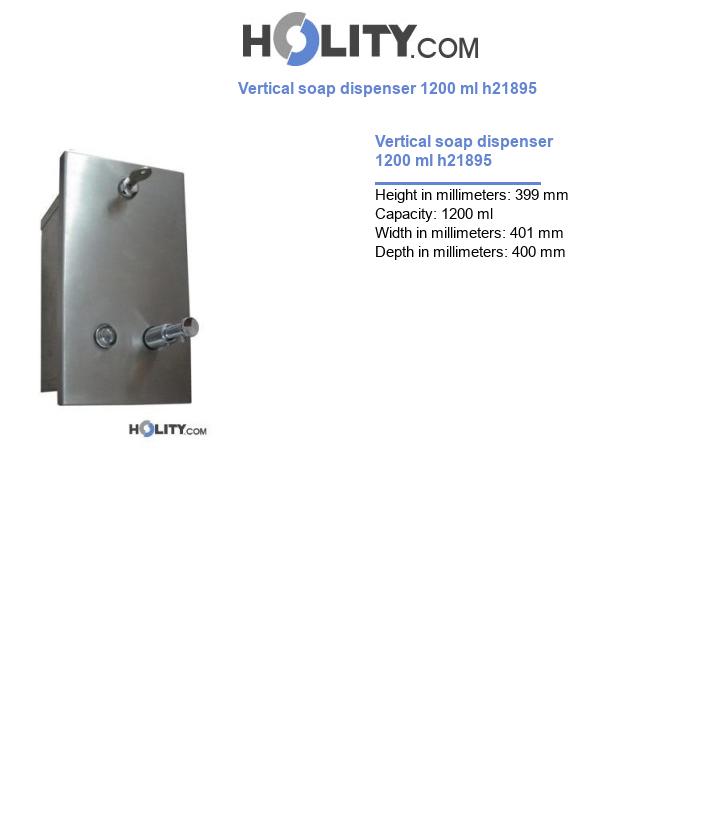 Vertical soap dispenser 1200 ml h21895