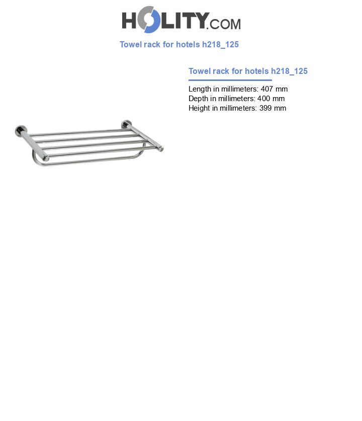 Towel rack for hotels h218_125