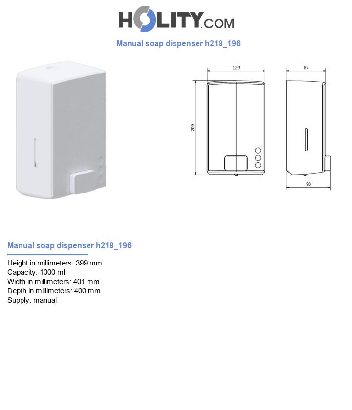 Manual soap dispenser h218_196