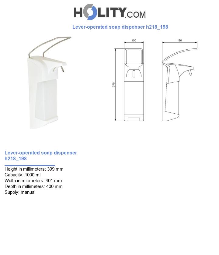 Lever-operated soap dispenser h218_198