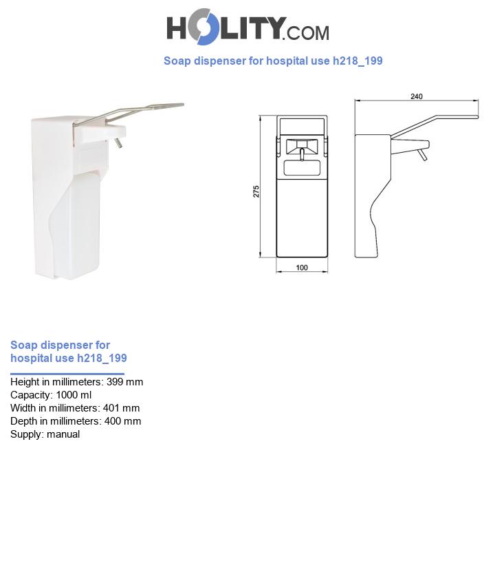 Soap dispenser for hospital use h218_199
