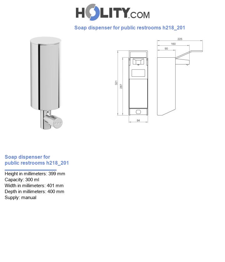 Soap dispenser for public restrooms h218_201