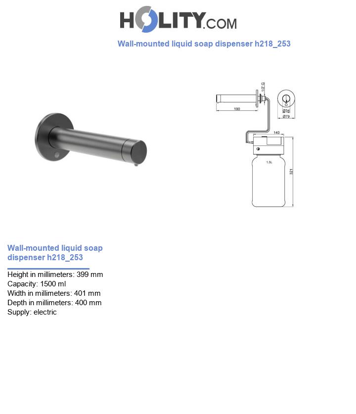Wall-mounted liquid soap dispenser h218_253