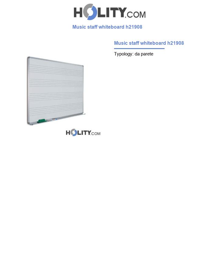 Music staff whiteboard h21908