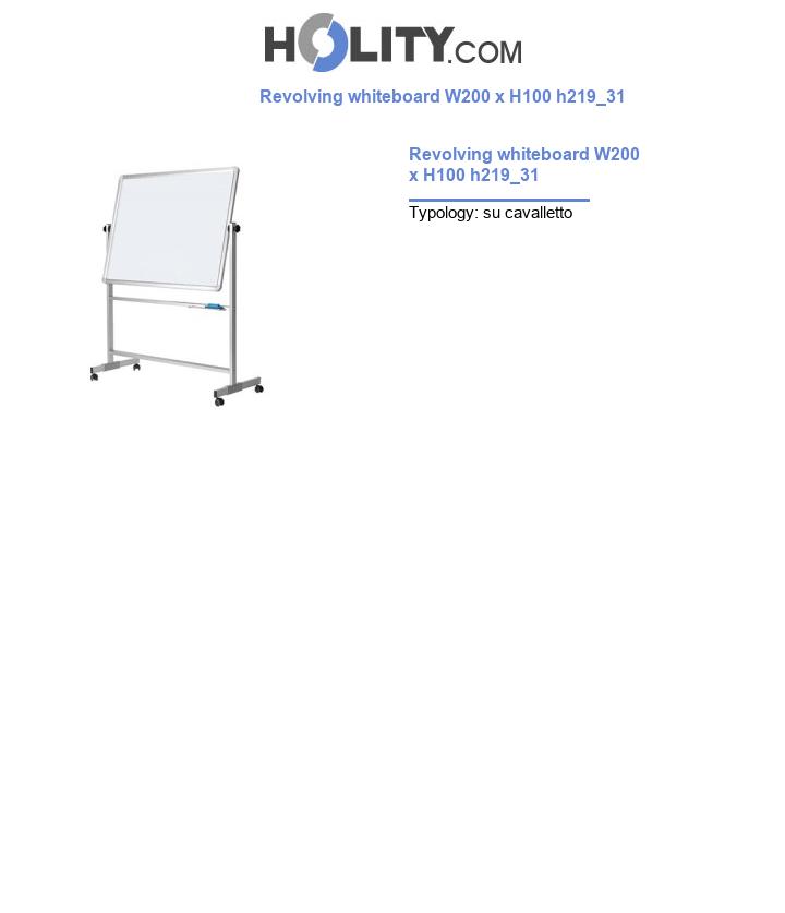 Revolving whiteboard W200 x H100 h219_31