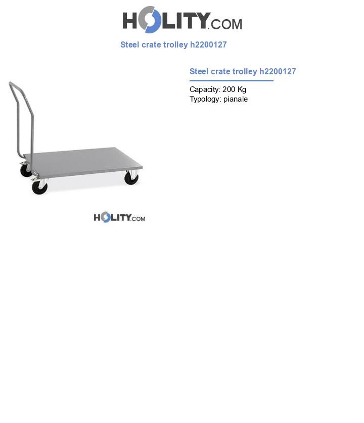 Steel crate trolley h2200127