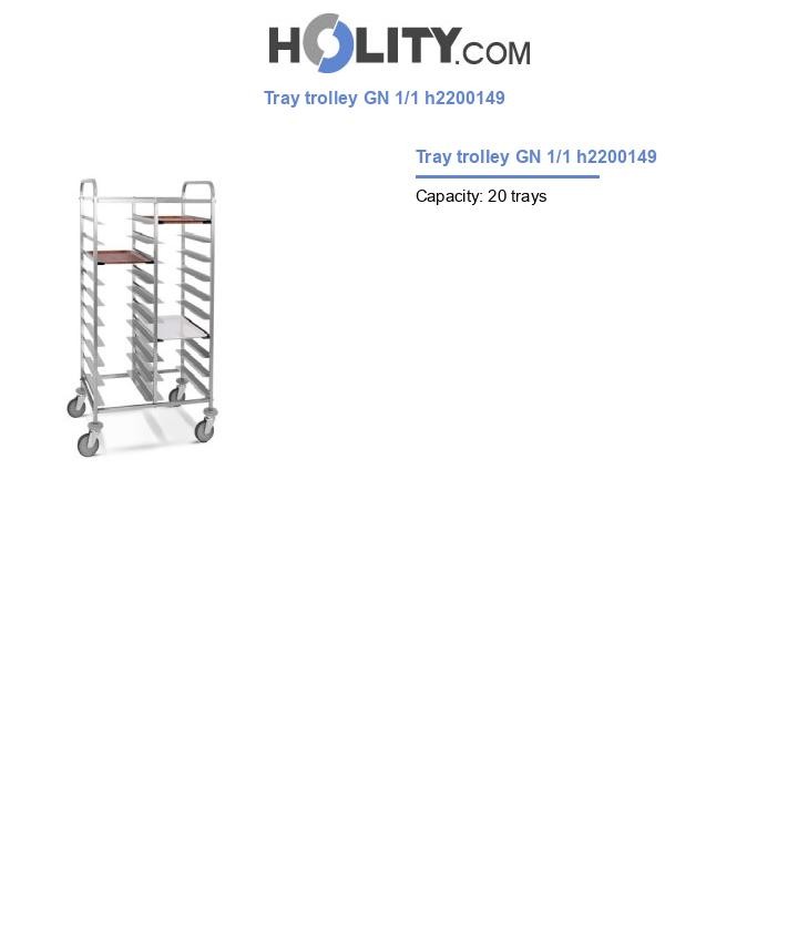 Tray trolley GN 1/1 h2200149