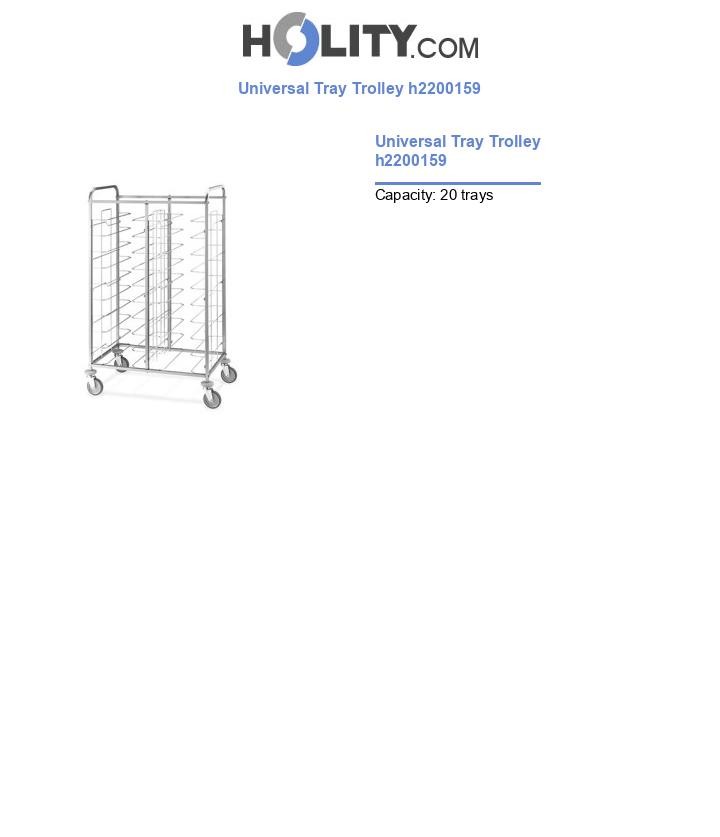 Universal Tray Trolley h2200159