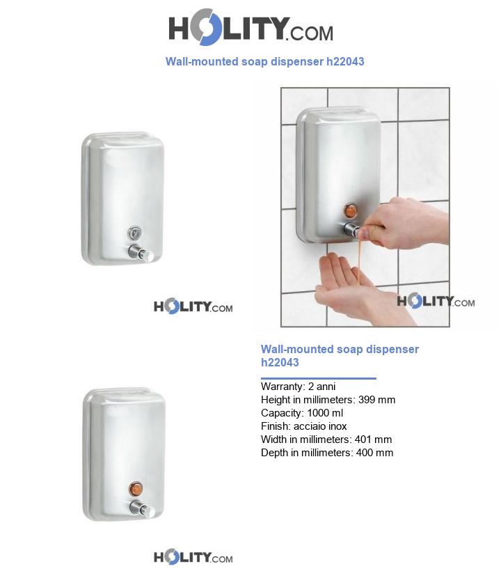 Wall-mounted soap dispenser h22043