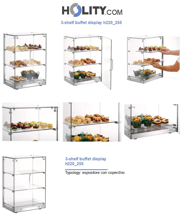 3-shelf buffet display h220_255