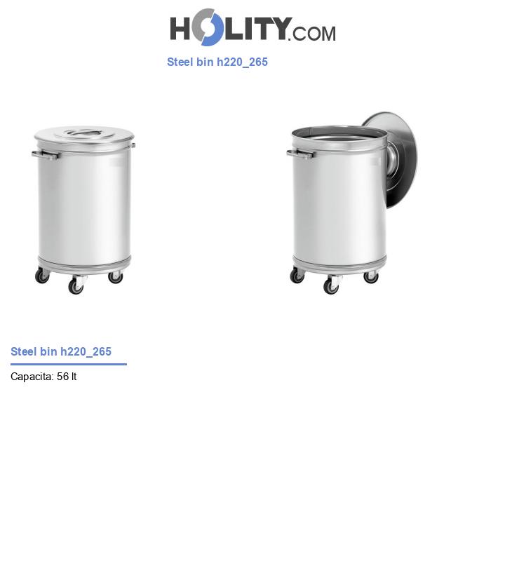 Steel bin h220_265