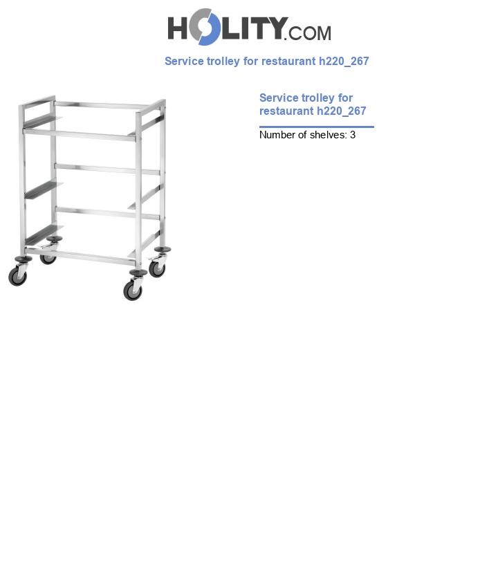 Service trolley for restaurant h220_267