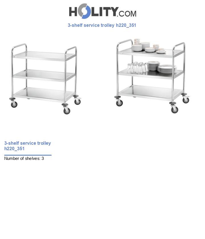 3-shelf service trolley h220_351