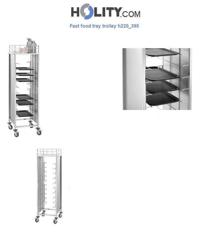 Fast food tray trolley h220_395