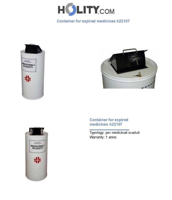 Container for expired medicines h22107