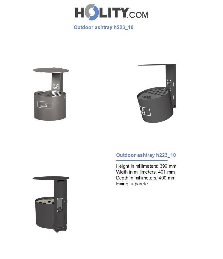 Outdoor ashtray h223_10
