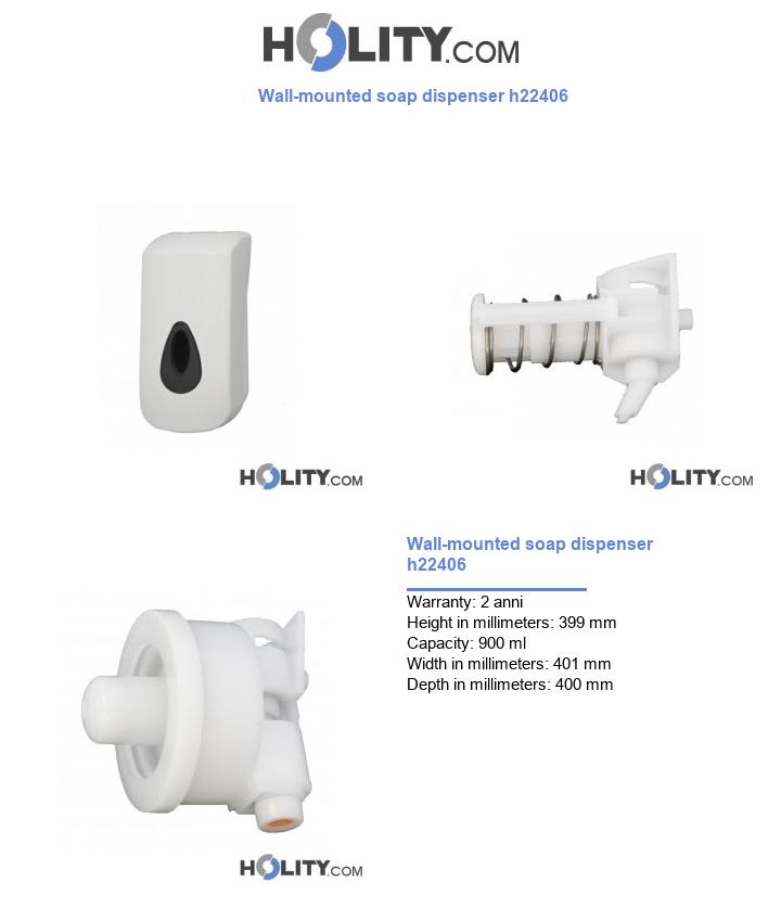 Wall-mounted soap dispenser h22406