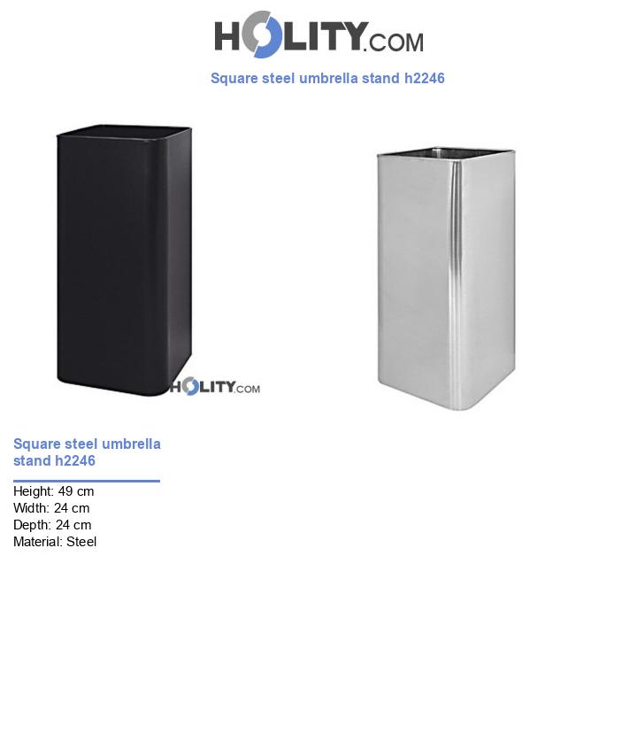 Square steel umbrella stand h2246