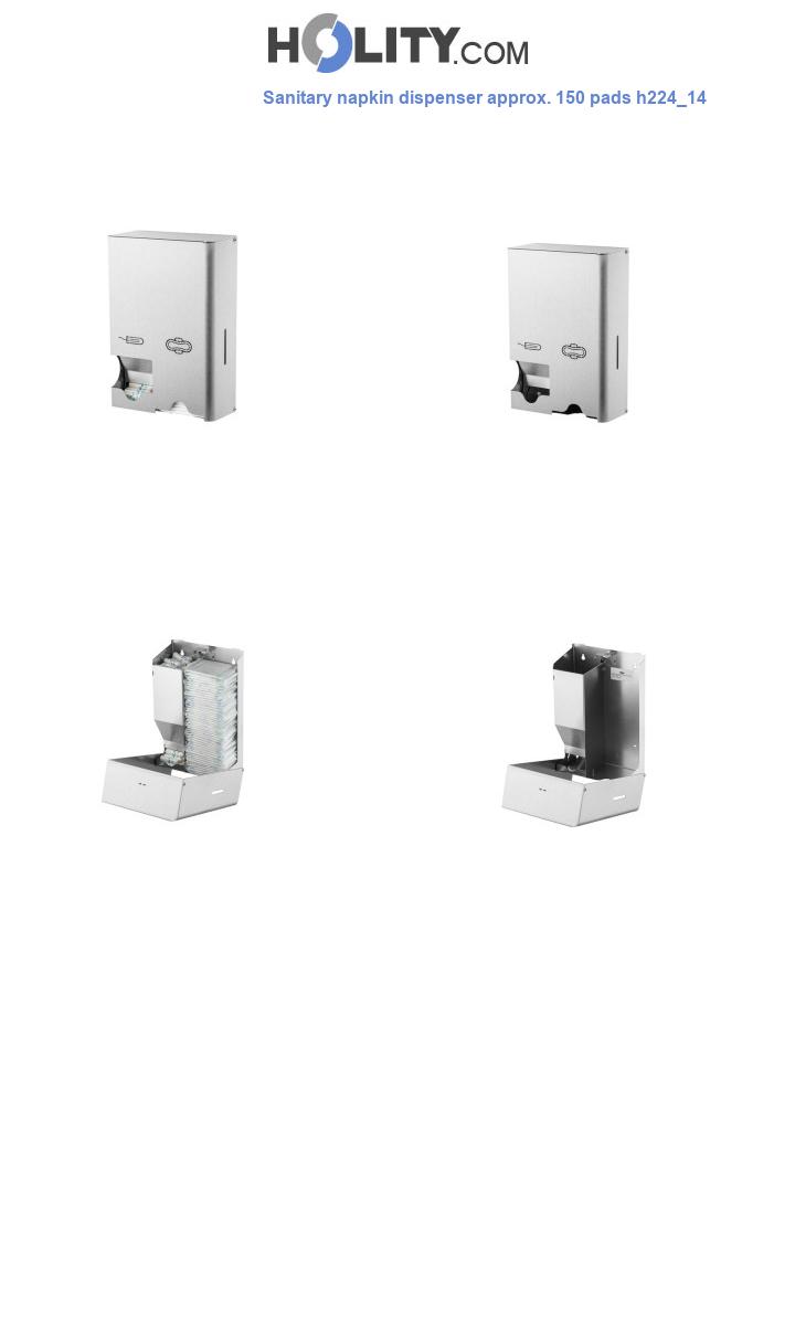 Sanitary napkin dispenser approx. 150 pads h224_14