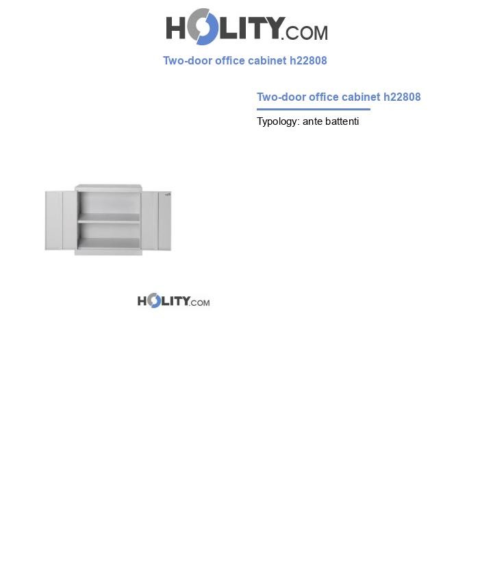 Two-door office cabinet h22808