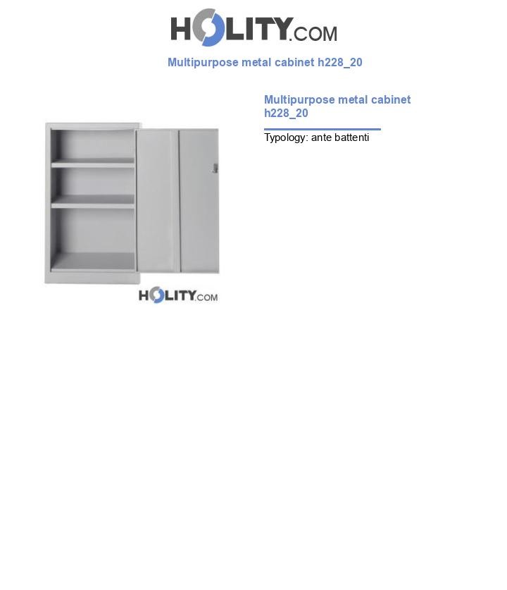 Multipurpose metal cabinet h228_20