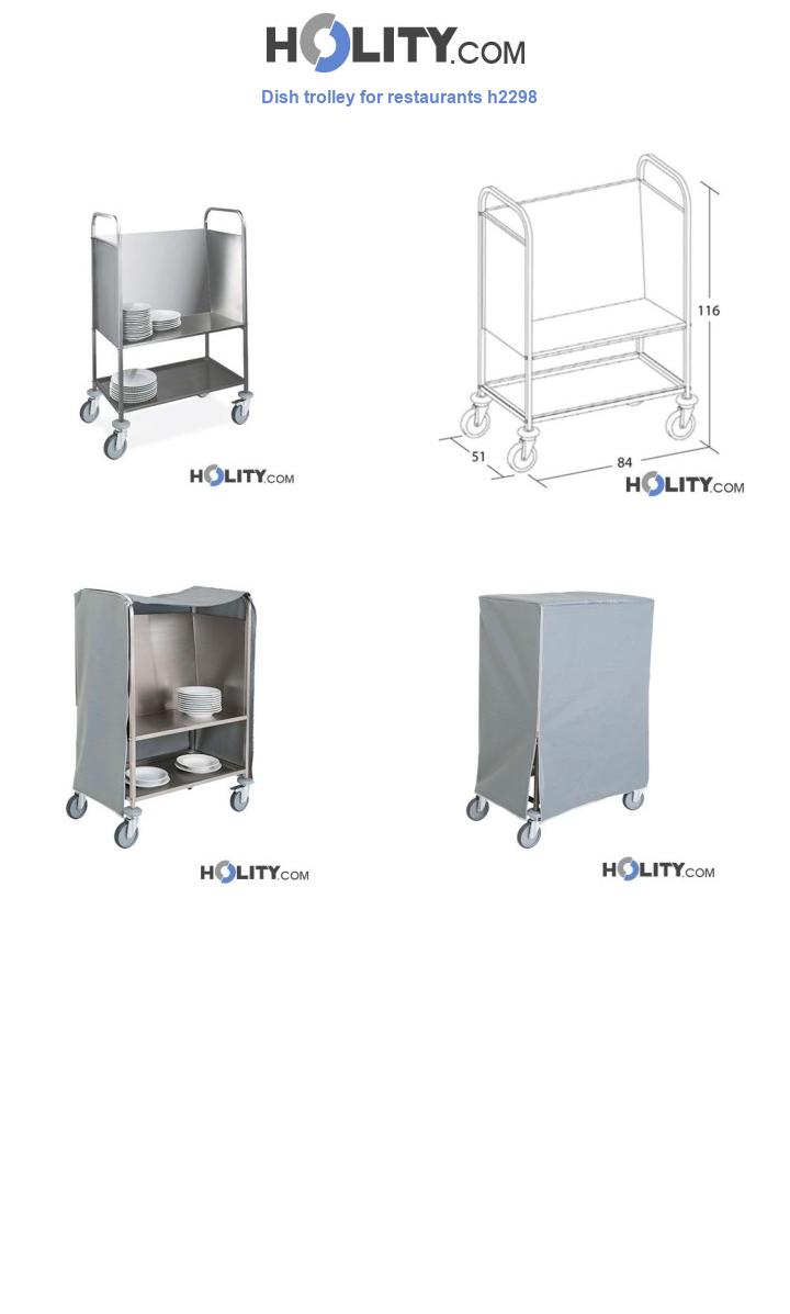 Dish trolley for restaurants h2298