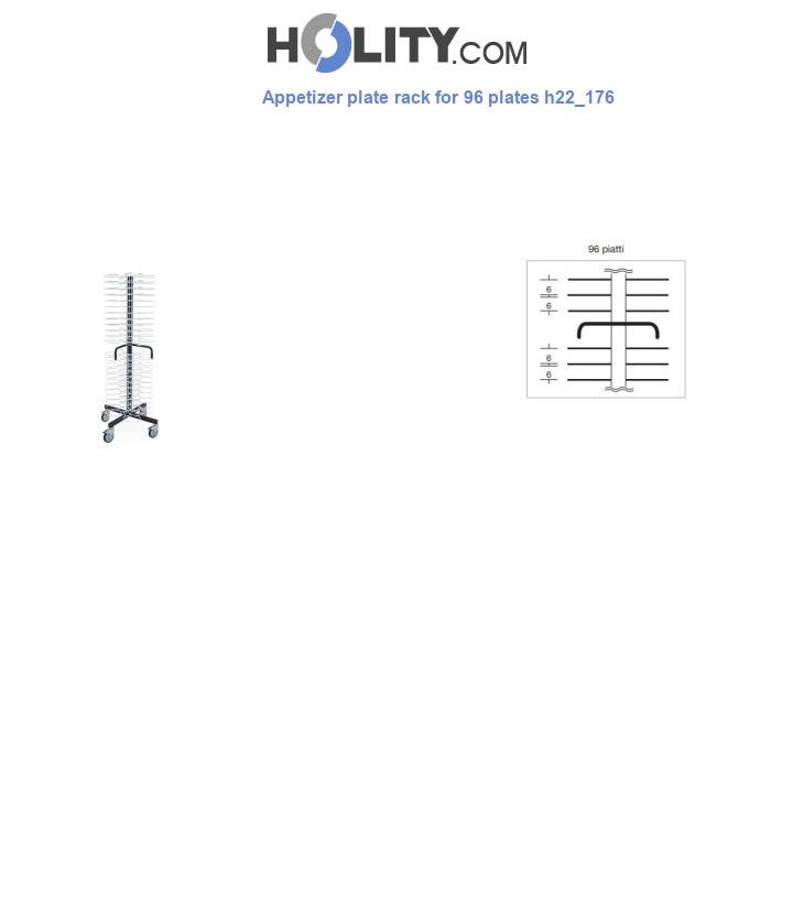 Appetizer plate rack for 96 plates h22_176