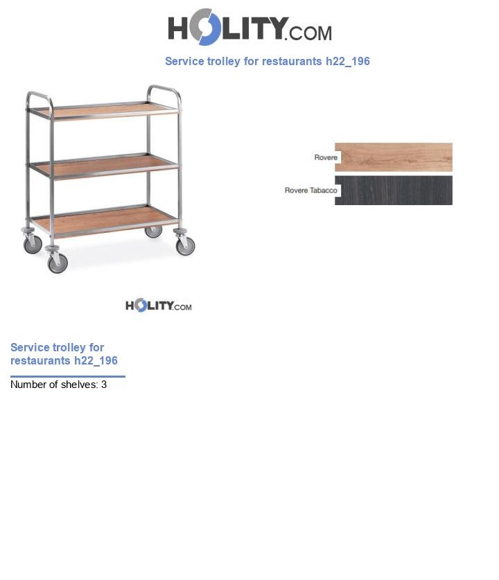 Service trolley for restaurants h22_196