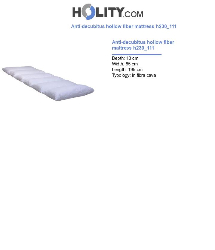 Anti-decubitus hollow fiber mattress h230_111