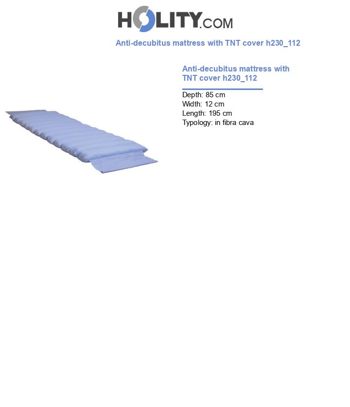 Anti-decubitus mattress with TNT cover h230_112
