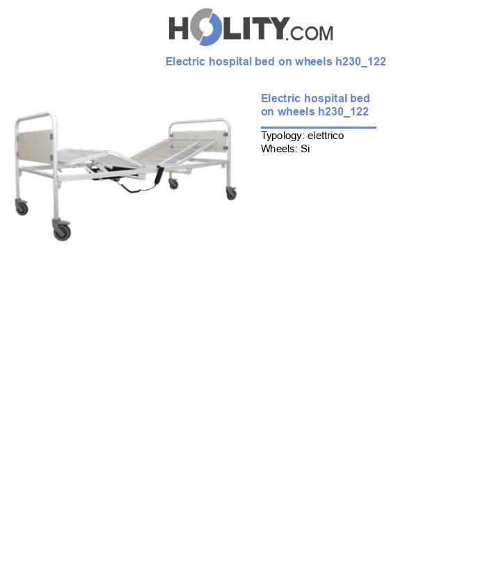 Electric hospital bed on wheels h230_122