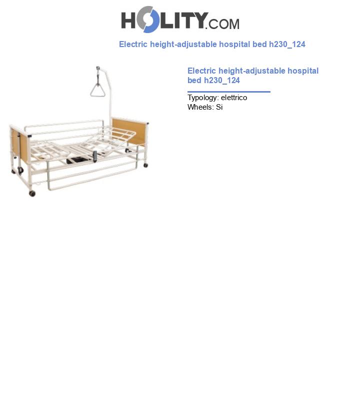 Electric height-adjustable hospital bed h230_124