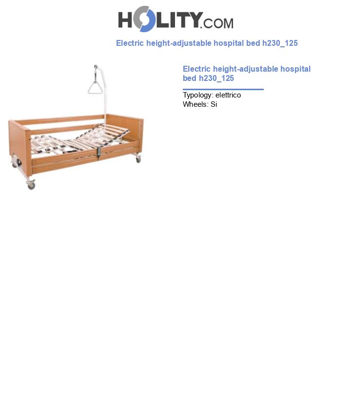 Electric height-adjustable hospital bed h230_125