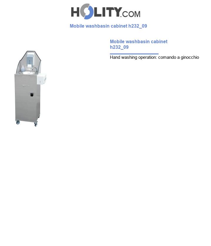 Mobile washbasin cabinet h232_09