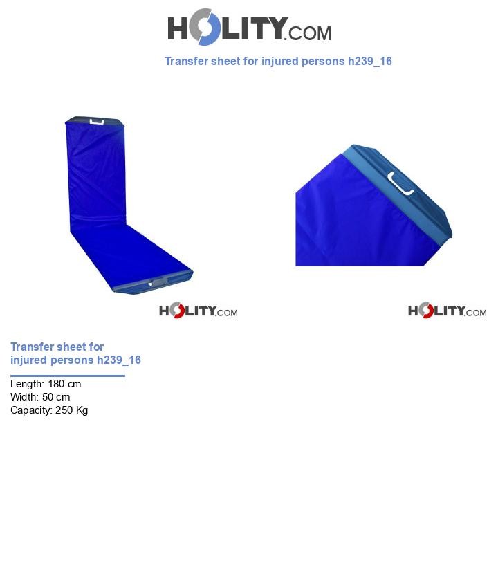 Transfer sheet for injured persons h239_16