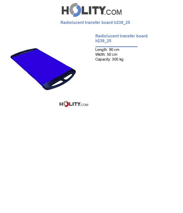 Radiolucent transfer board h239_25