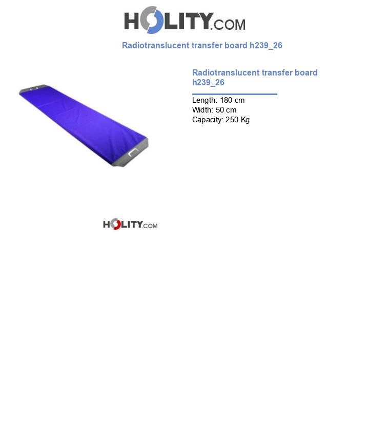 Radiotranslucent transfer board h239_26