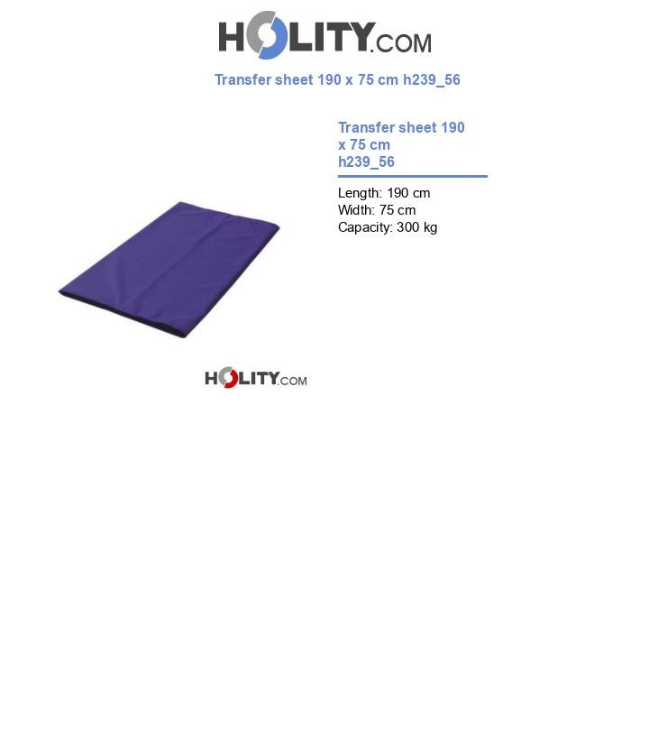 Transfer sheet 190 x 75 cm h239_56
