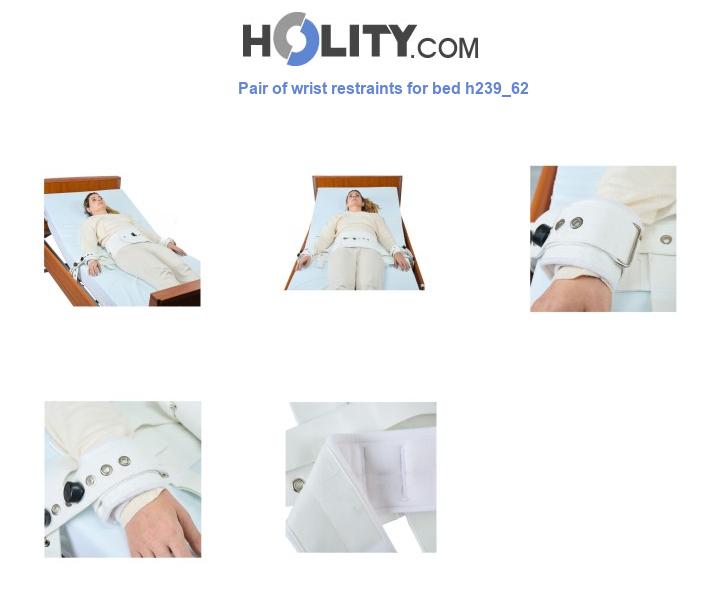 Pair of wrist restraints for bed h239_62