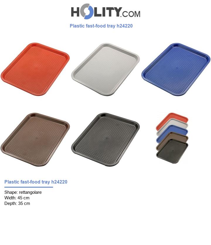 Plastic fast-food tray h24220