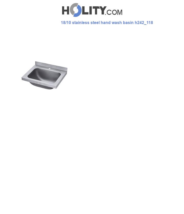 18/10 stainless steel hand wash basin h242_118