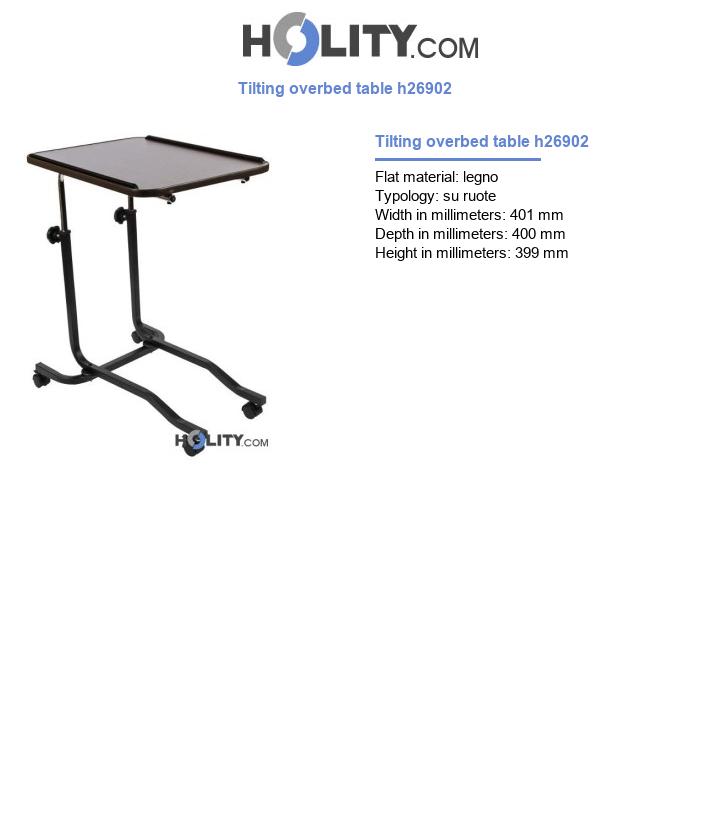 Tilting overbed table h26902