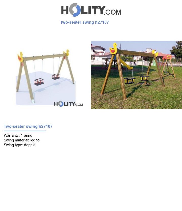 Two-seater swing h27107