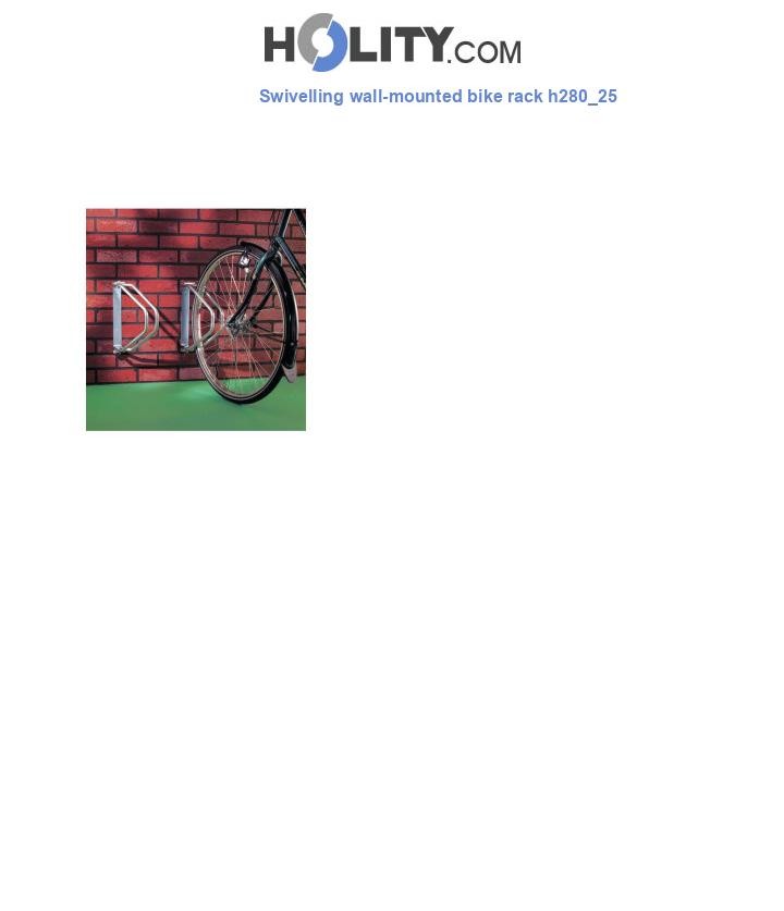 Swivelling wall-mounted bike rack h280_25