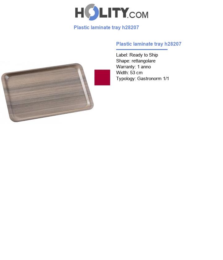 Plastic laminate tray h28207