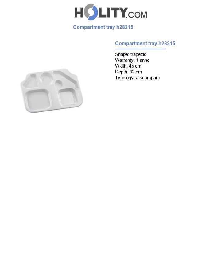 Compartment tray h28215