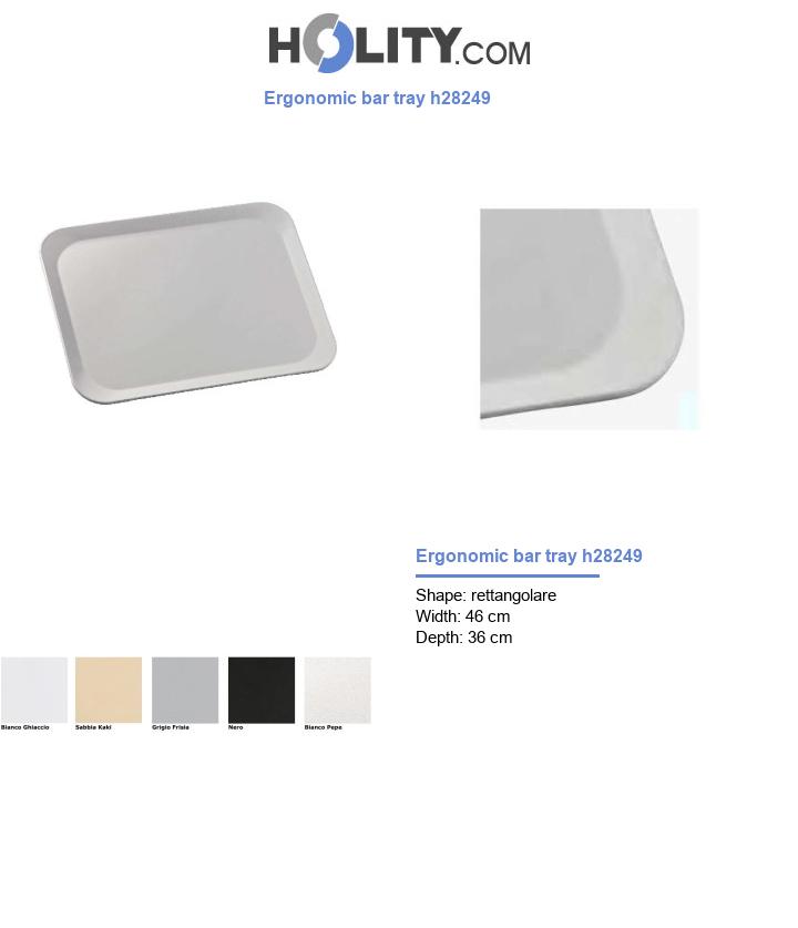 Ergonomic bar tray h28249