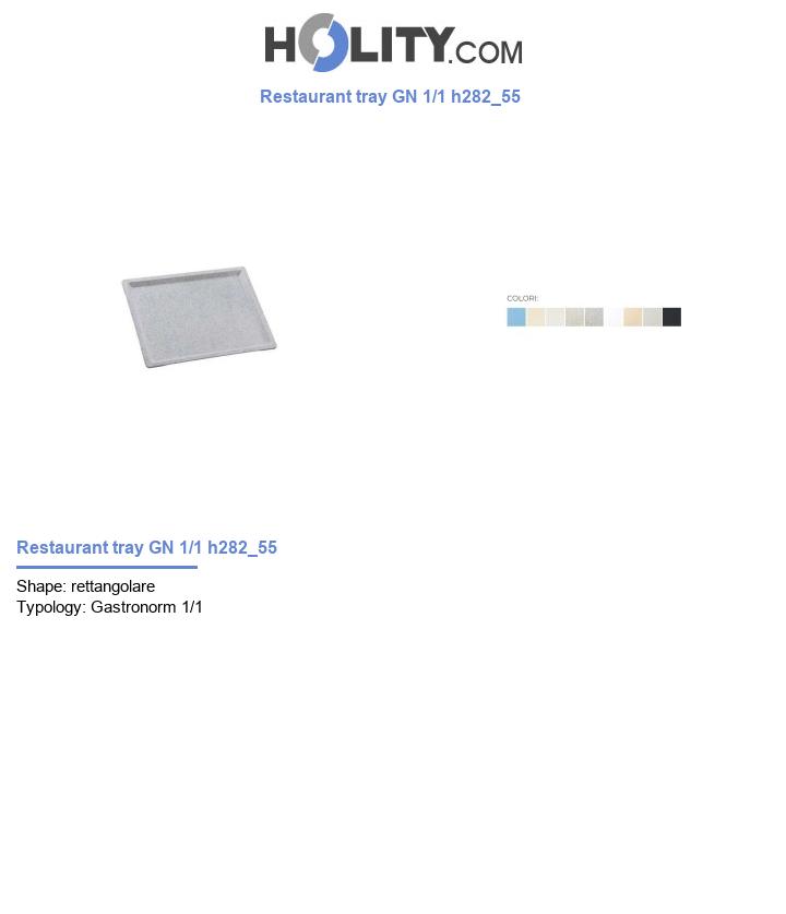 Restaurant tray GN 1/1 h282_55