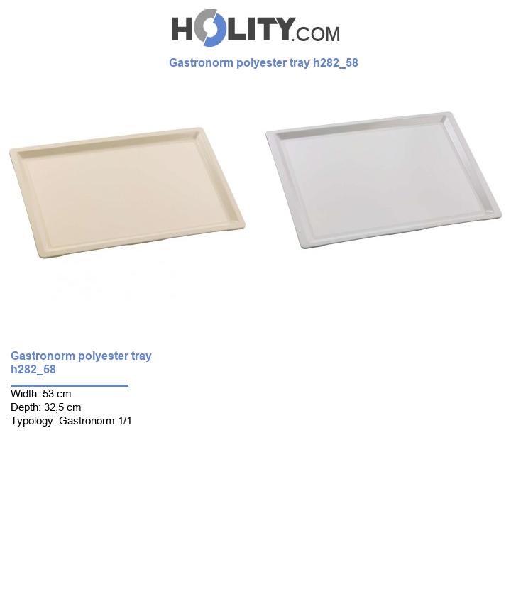 Gastronorm polyester tray h282_58