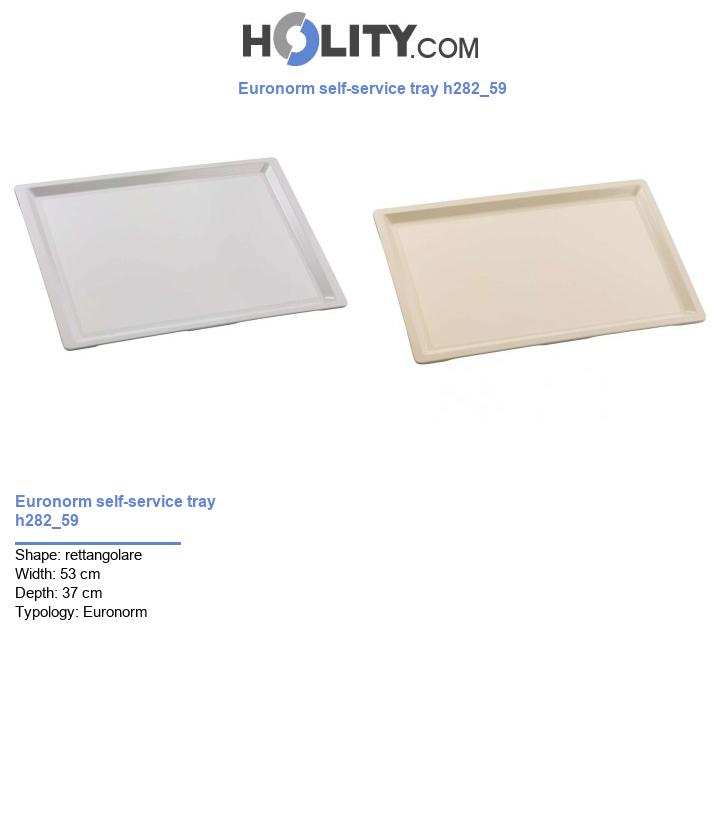 Euronorm self-service tray h282_59